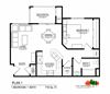 The Heritage Apartment Community 1A Floor Plan The Heritage Apartment Community 1A Floor Plan